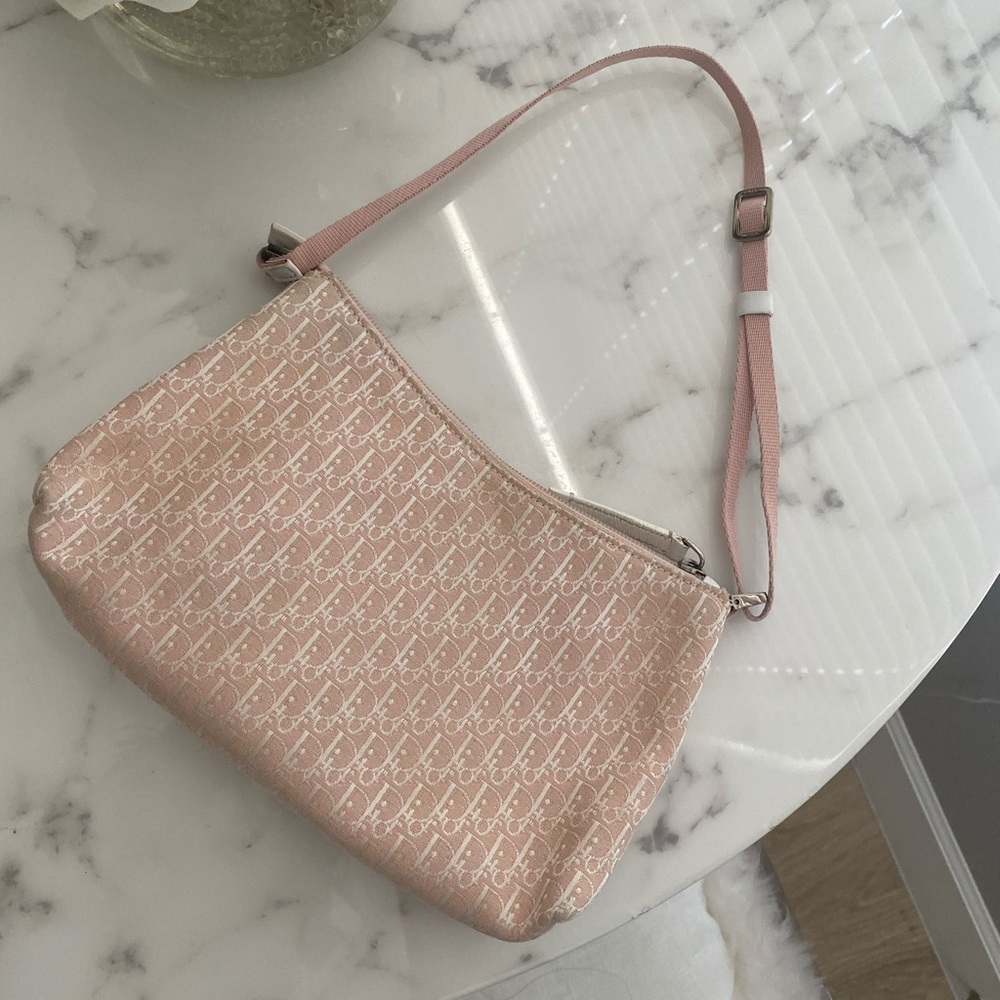 Christian Dior Trotter Mini Shoulder Bag in Pink